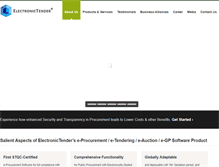 Tablet Screenshot of electronictender.com